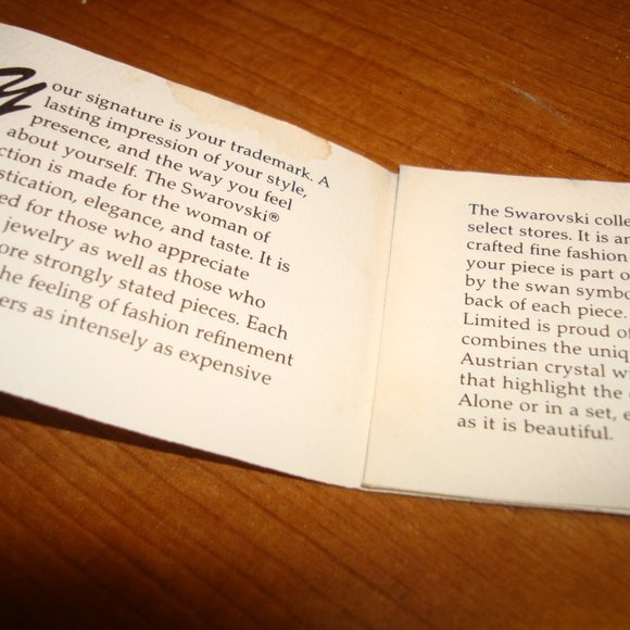 Vintage authentic Swarovski crystal cuff bracelet & dangle earring set - Picture 11 of 14